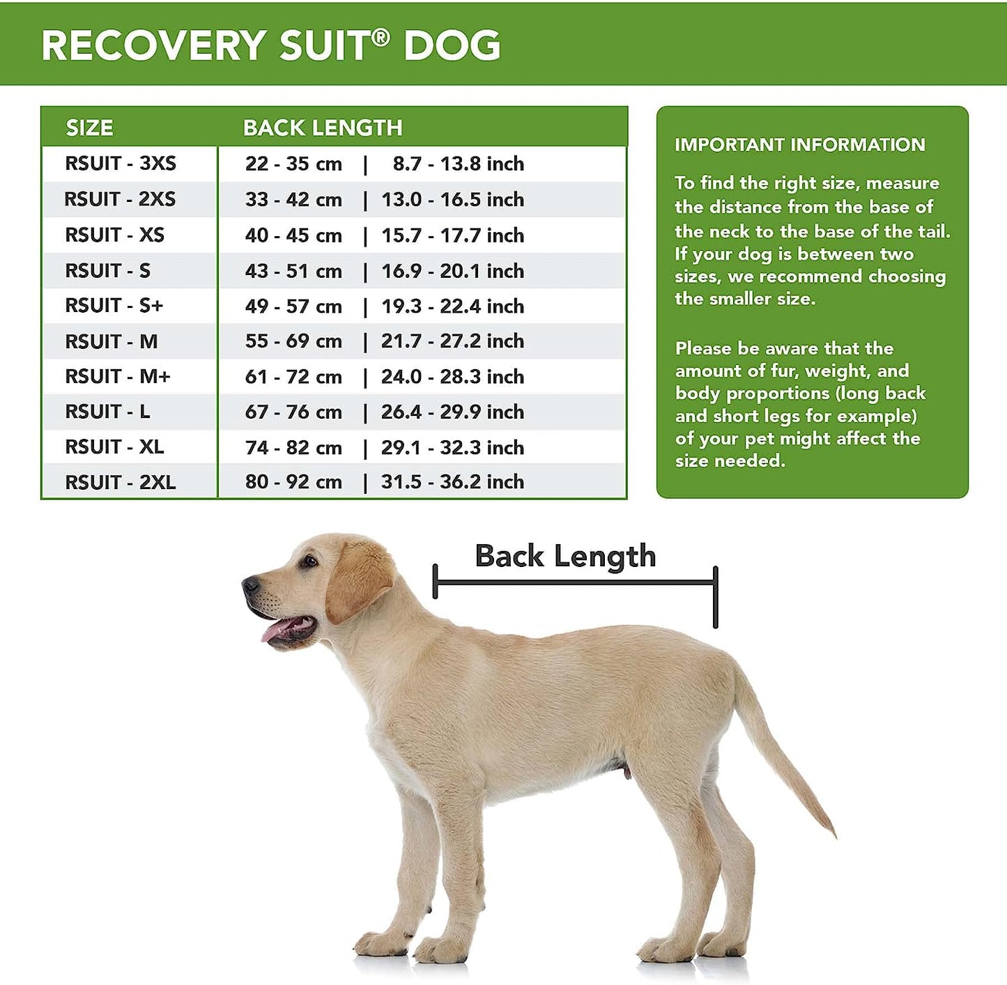 Suitical Recovery Suit® Dog